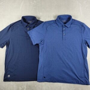 UNTUCKit‎ Short Sleeve Polo Shirt Men's Small Blue Casual Clavidor Golf LOT OF 2